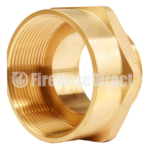 Brass 3" Female NPT to 2 1/2" Male NPT (Hex)