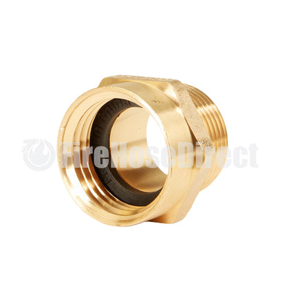 Brass 1" Female NH to 1" Male NPT (Hex)