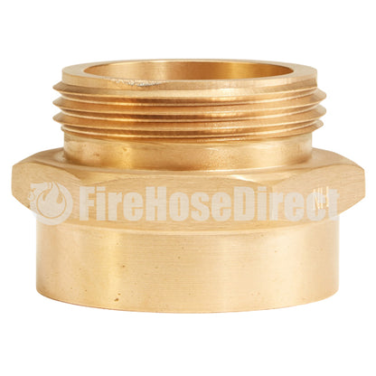 Brass 1 1/2" Female NPT to 1 1/2" Male NH / NST (Hex) - USA