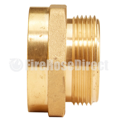 Brass 1 1/2" Female NPT to 1 1/2" Male NPSH (Hex)