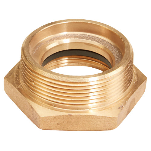 Brass 1 1/2" Female NPSH to 2" Male NPT (Hex)