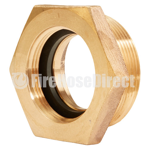 Brass 1 1/2" Female NPSH to 2" Male NPT (Hex)