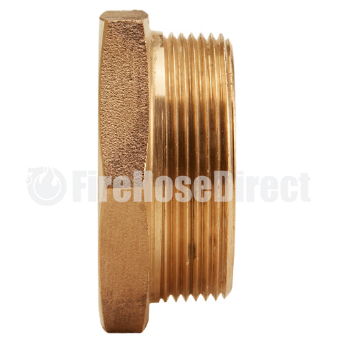 Brass 1 1/2" Female NPSH to 2" Male NPT (Hex)