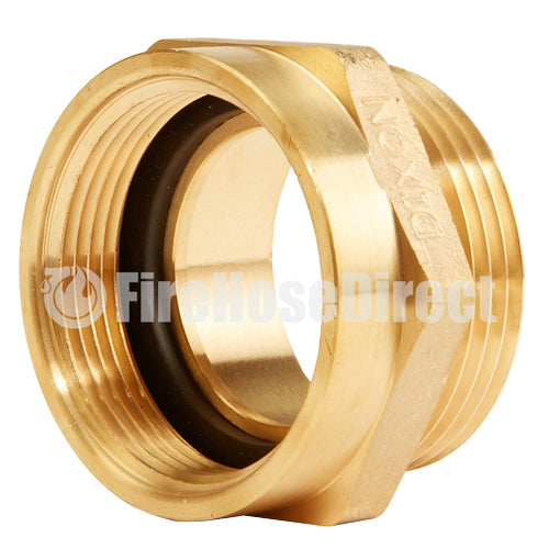 Brass 1 1/2" Female NPSH to 1 1/2" Male NH / NST (Hex)