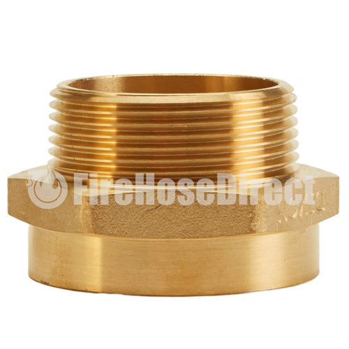 Brass 1 1/2" Female NPSH to 1 1/2" Male NPT (Hex)