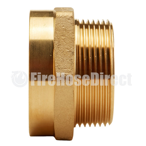 Brass 1 1/2" Female NPSH to 1 1/2" Male NPT (Hex)