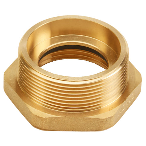 Brass 1 1/2" Female NH to 2" Male NPT (Hex)