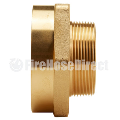 Brass 2 1/2" Female NH / NST to 2" Male NPT (Hex)