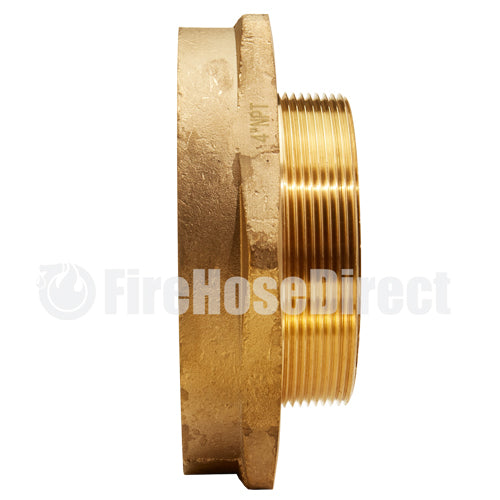 Brass 4 1/2" Female NH to 4" Male NPT (Hex)