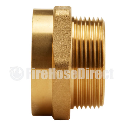 Brass 1 1/2" Female NH to 1 1/2" Male NPT (Hex)