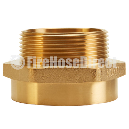 Brass 2 1/2" Female NH to 2 1/2" Male NPT (Hex)