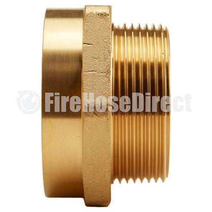 Brass 2 1/2" Female NH to 2 1/2" Male NPT (Hex)