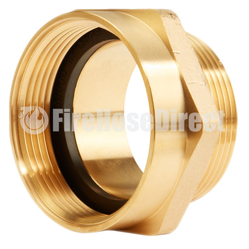 Brass 2 1/2" Female NH to 2 1/2" Male NPT (Hex)