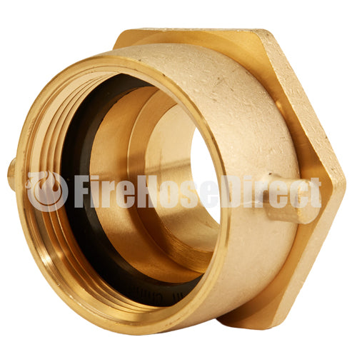 Brass 2 1/2" Swivel Female NH to 2" Male NPT (Pin Lug)