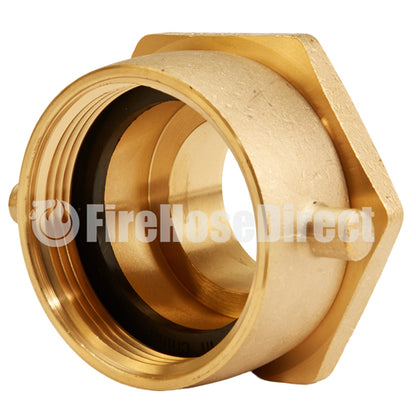 Brass 2 1/2" Swivel Female NH to 2" Male NPT (Pin Lug)