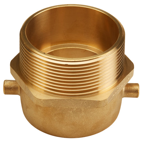 Brass 2 1/2" Swivel Female NH to 3" Male NPT (Pin Lug)