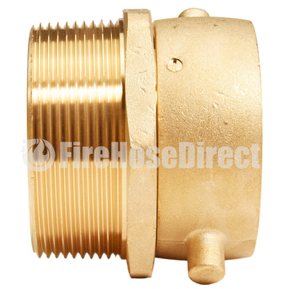 Brass 2 1/2" Swivel Female NH to 3" Male NPT (Pin Lug)