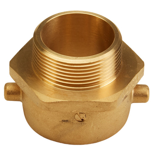 Brass 1 1/2" Swivel Female NH to 1 1/2" Male NPT (Pin Lug)