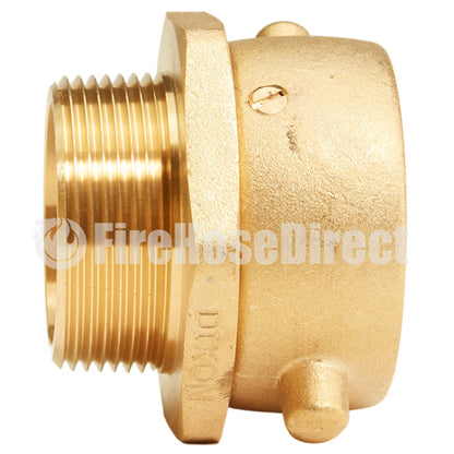 Brass 1 1/2" Swivel Female NH to 1 1/2" Male NPT (Pin Lug)