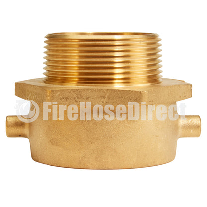 Brass 2 1/2" Swivel Female NH to 2 1/2" Male NPT (Pin Lug)