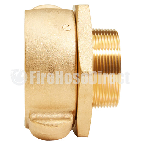 Brass 2 1/2" Swivel Female NH to 2" Male NPT (Rocker)