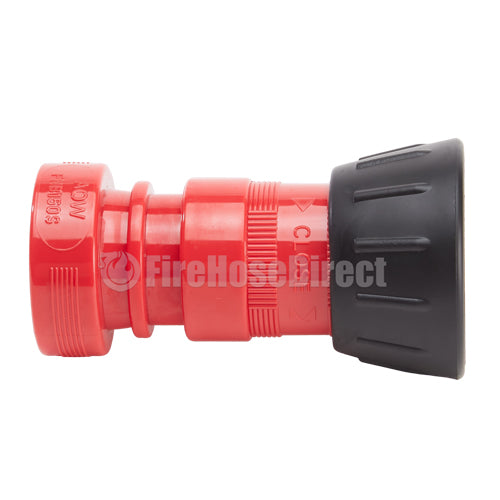 Plastic 1 1/2" Red Fire Nozzle With Bumper (NPSH)