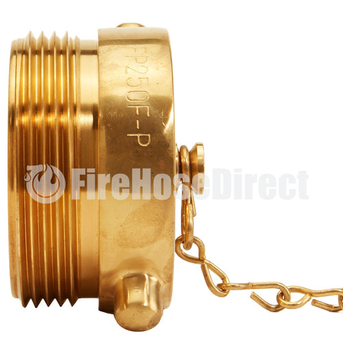 Brass Polished 2 1/2" NH Plug (Pin Lug)