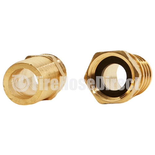 Brass Garden Hose Coupling Set (1" Hose)