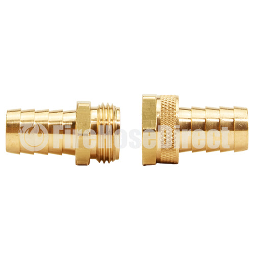 Brass Garden Hose Coupling Set (3/4" Hose)