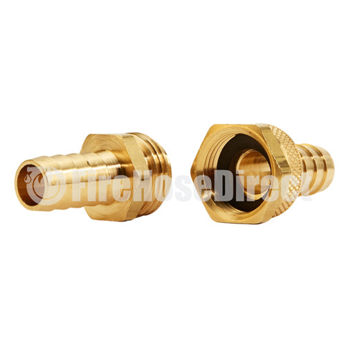 Brass Garden Hose Coupling Set (5/8" Hose)