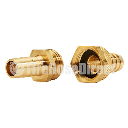 Brass Garden Hose Coupling Set (5/8" Hose)