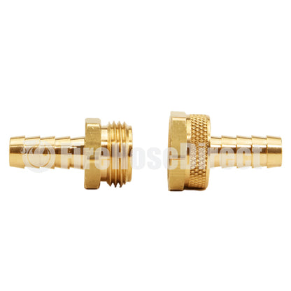 Brass Garden Hose Coupling Set (1/2" Hose)