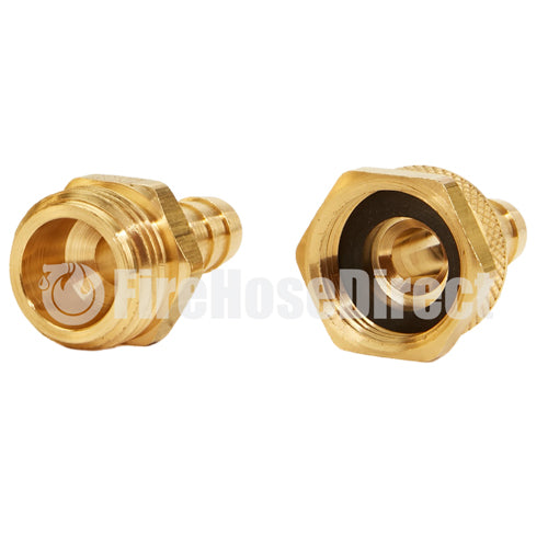 Brass Garden Hose Coupling Set (1/2" Hose)