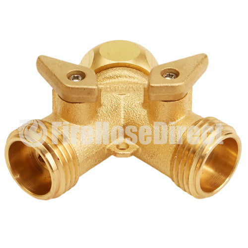 Brass GHT Inlet x (2) GHT Outlet