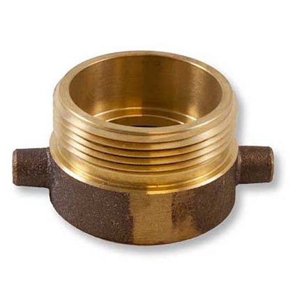 Brass 2" Female NPT to 2 1/2" Male NH (Pin Lug)