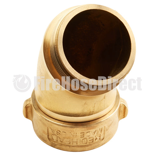 Brass 2 1/2" NH / NST 45 Degree Elbow