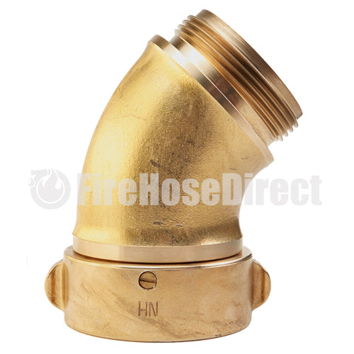 Brass 2 1/2" NH / NST 45 Degree Elbow