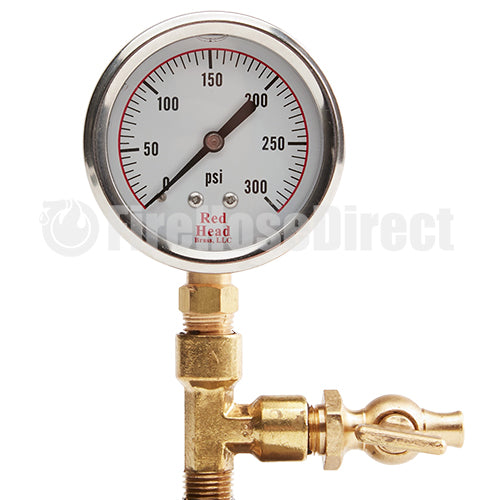 Aluminum 1 1/2" NH Cap Gauge With Bleeder Valve