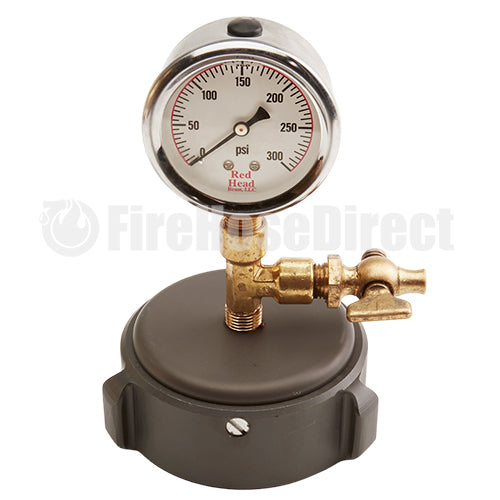 Aluminum 2 1/2" NH Cap Gauge With Bleeder Valve