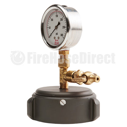 Aluminum 2 1/2" NH Cap Gauge With Bleeder Valve