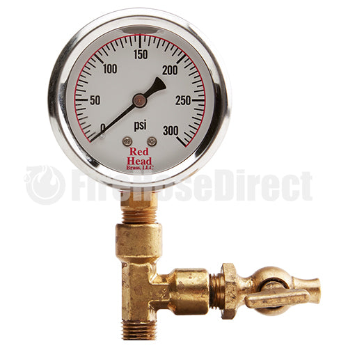 Aluminum 2 1/2" NH Cap Gauge With Bleeder Valve