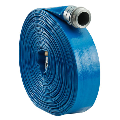 Blue 2" x 100' Lightweight Discharge Hose