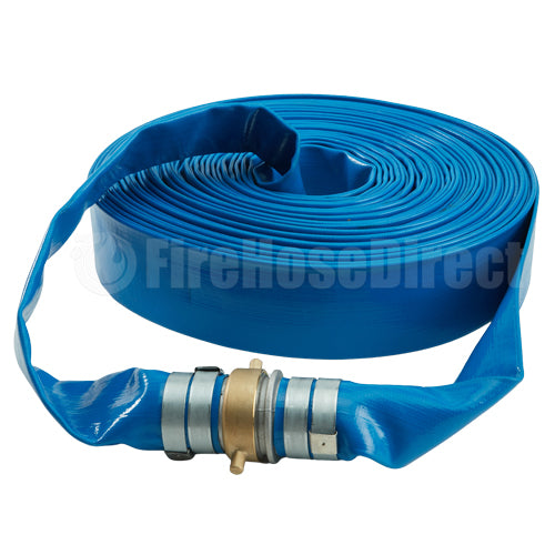 Blue 2" x 100' Lightweight Discharge Hose