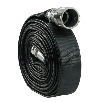 Black 2" x 50' Camlock Rubber Heavy-Duty Hose