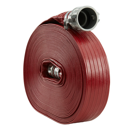 Red 2" x 100' Camlock Medium Duty Hose