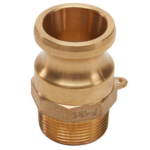 Brass 1 1/4" Male Camlock x 1 1/4" Male NPT