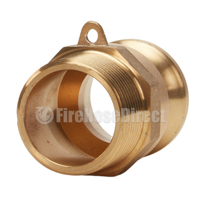 Brass 1 1/4" Male Camlock x 1 1/4" Male NPT