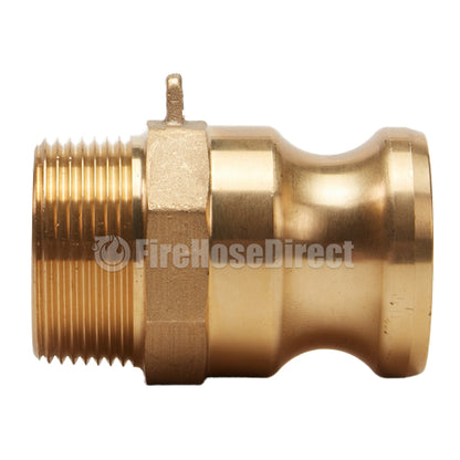 Brass 1 1/4" Male Camlock x 1 1/4" Male NPT