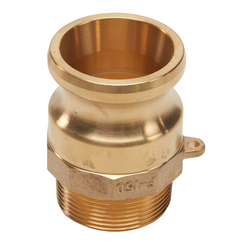 Brass 1 1/2" Male Camlock x 1 1/2" Male NPT