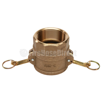 Brass 2 1/2" Female Camlock x 2 1/2" Female NPT